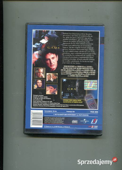 Gra Michael Douglas 2 płyty Film DVD sprzedam