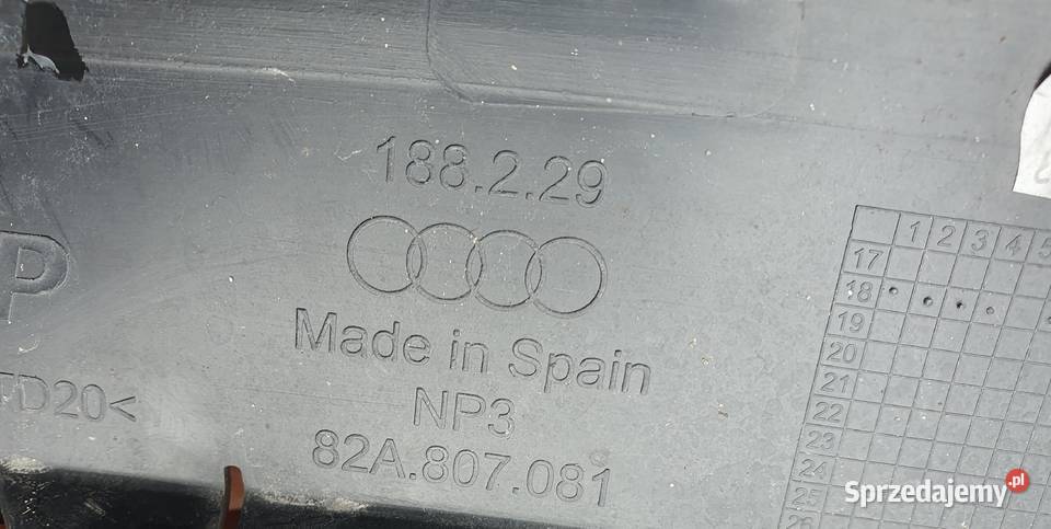 AUDI A1 II OSŁONA GÓRNA PASA PRZÓD PRZEDNIEGO Międzychód sprzedam