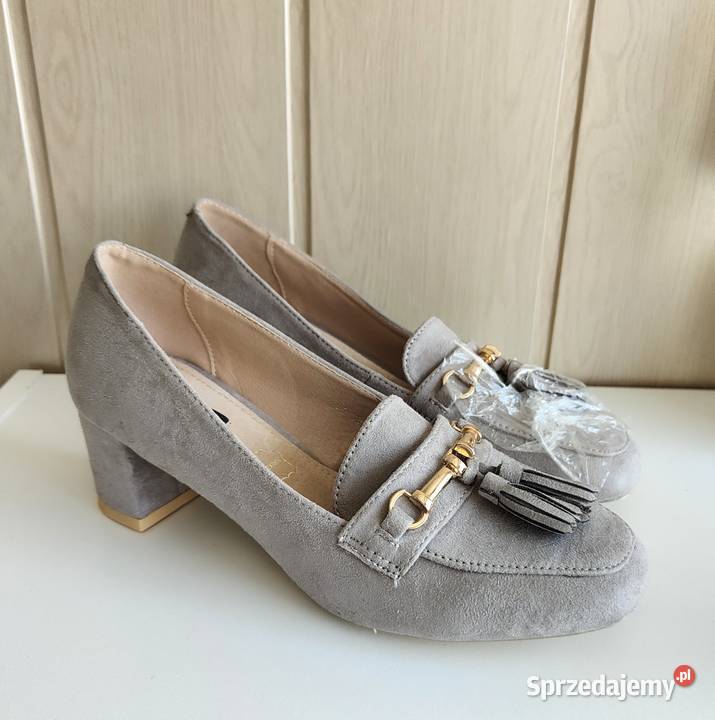 Nowe buty Vices 39 szare czółenka półbuty na Szczecin