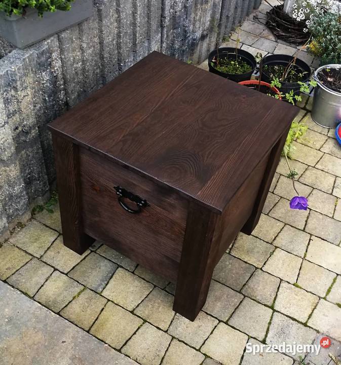 Skrzynia rustykalna skrzynia postarzana stolik Radków