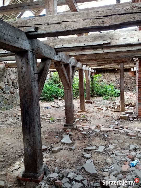 Drewno konstrukcyjne belki z okolo 1850 roku Jankowo