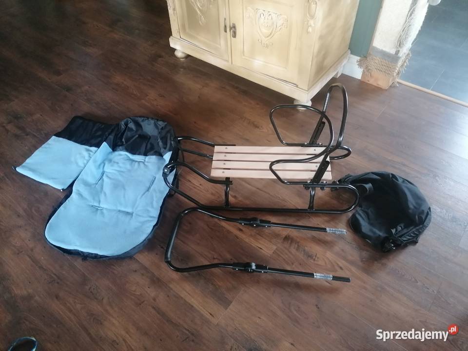 Sanki dziecięce z oparciem regulowanym pchaczem Sierakowice