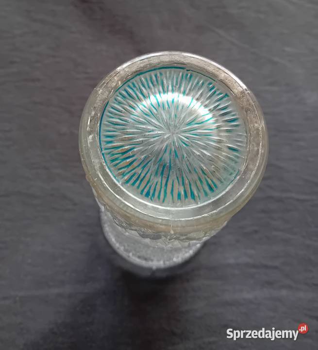 Wazon Sklo Union lata 70e Szkło mrożone wielkopolskie