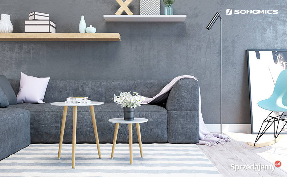 Songmics LET07WN zestaw stolików pomocniczych Gliwice