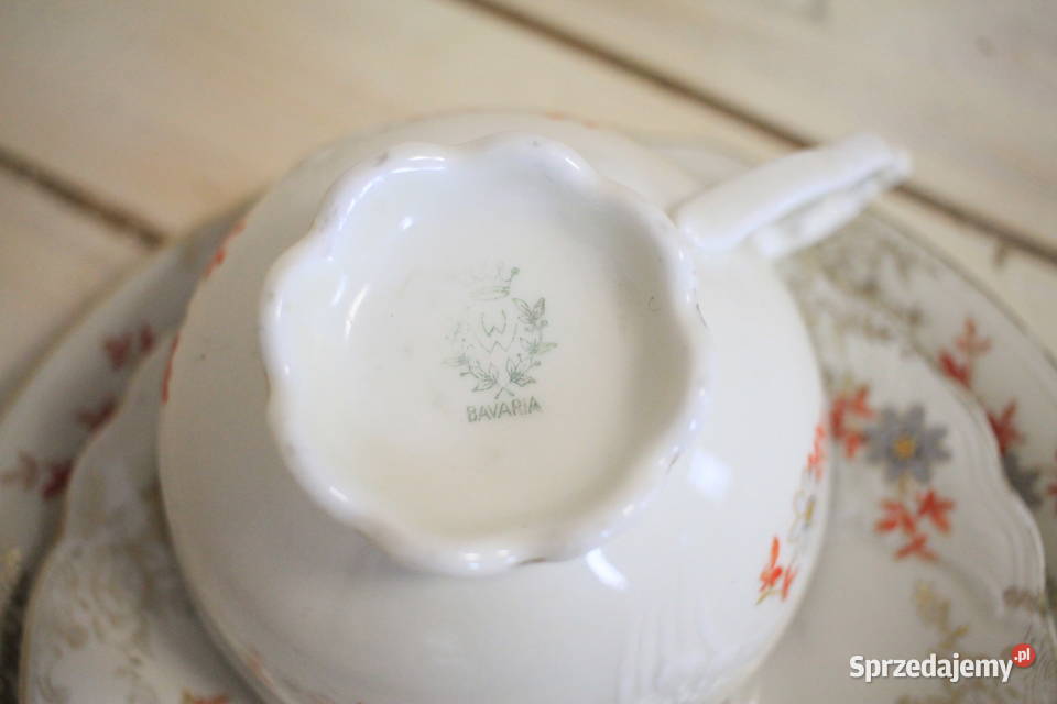 Filiżanka śniadaniowa porcelana Bavaria lata 70 Pszczyna