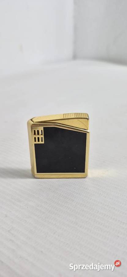 Elegancka zapalniczka vintage Bennet ZłotaCzarna Pozostałe