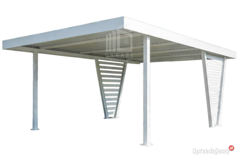 Carport V PREMIUM 4x48m Wypełnienie panelami blacha Gdańsk sprzedam