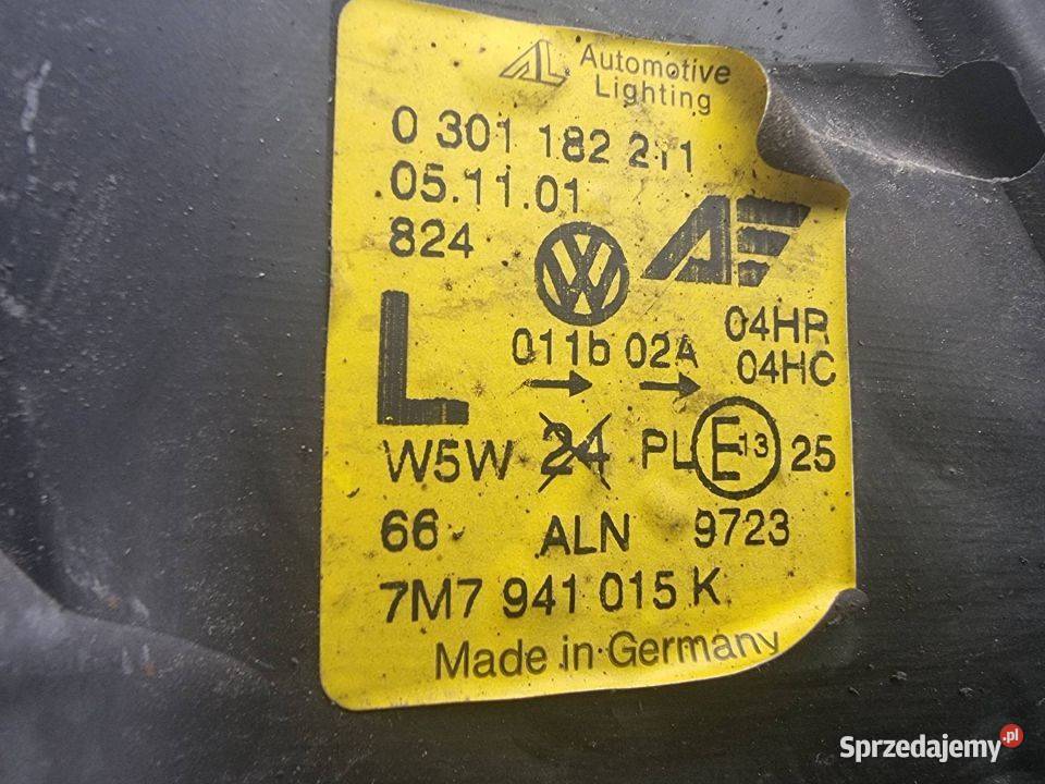 LAMPA LEWA PRZÓD SEAT ALHAMBRA I 7M7941015K osobowe Pozostałe