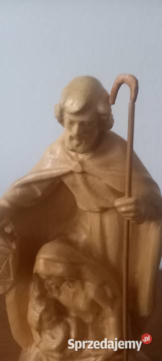 Drewniana rzeźba Świętej Rodziny Antyki Skierniewice