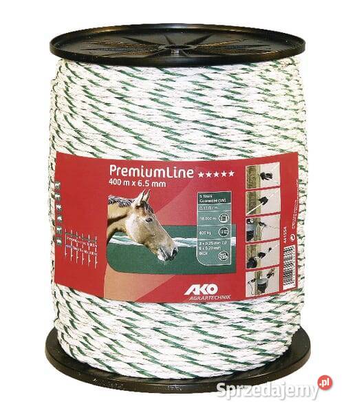 Linka ogrodzeniowa Premium Line 65 mm 400 m Ogrodzenia i pastuchy Kamionna