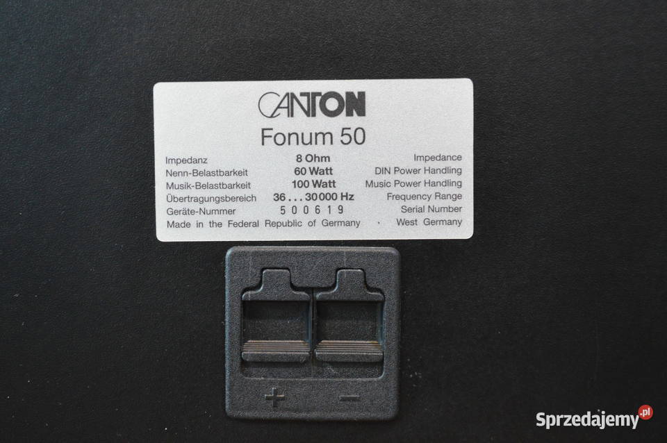 Idealne CANTON Fonum 50 Krystaliczne Analogowe Haczów sprzedam