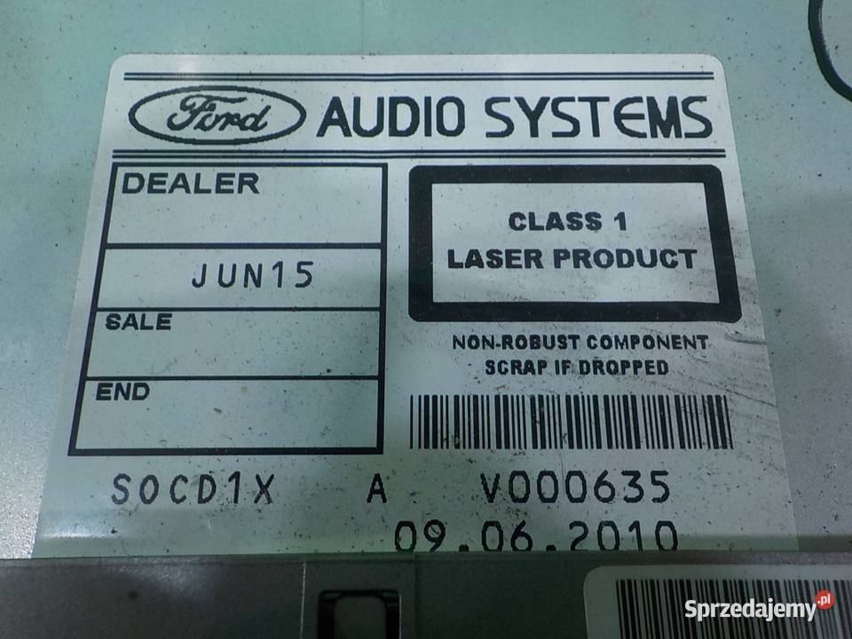 FORD KUGA MK1 I 10r 5D radio CD 8V4T18C939LD Radioodtwarzacze Suków sprzedam