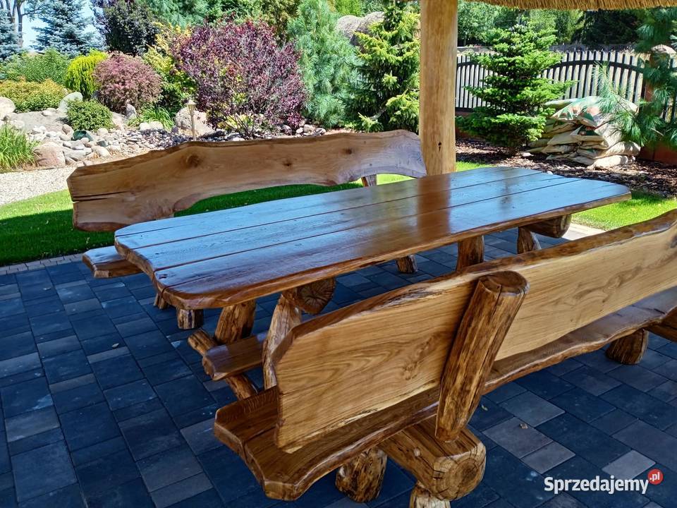 Meble biesiadne barowe ogrodowe lity db Radomicko