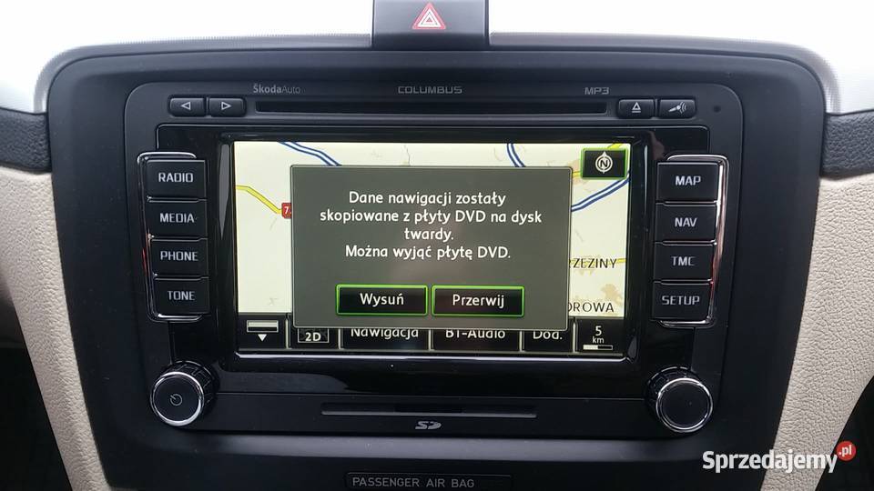 Skoda Columbus polskie menu polski lektor łódzkie Łódź