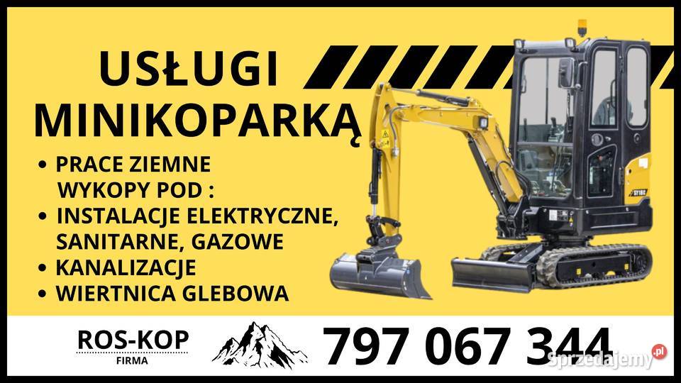 Minikoparka Hitachi ex15 Sarbia usługi budowlane