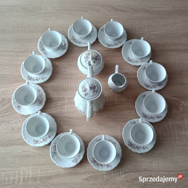 Serwis porcelanowy kawowy herbaciany Bogucice 12 Dom i Ogród Chrzanów