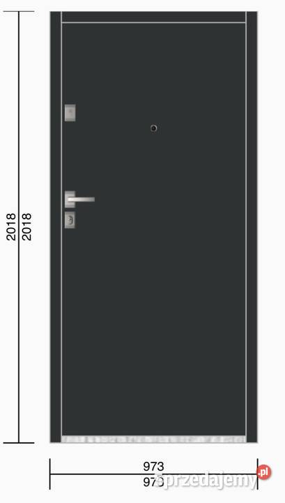 Nowe drzwi Gerda lewe wewnętrzne antracyt rc3 201.8cm mazowieckie Pruszków