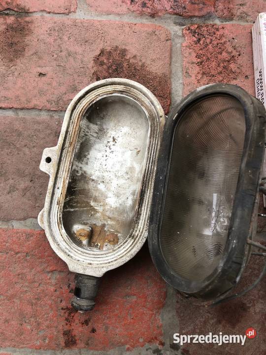 Lampa garażowa do piwnicy loftowa z kratka stara wielkopolskie Poznań sprzedam
