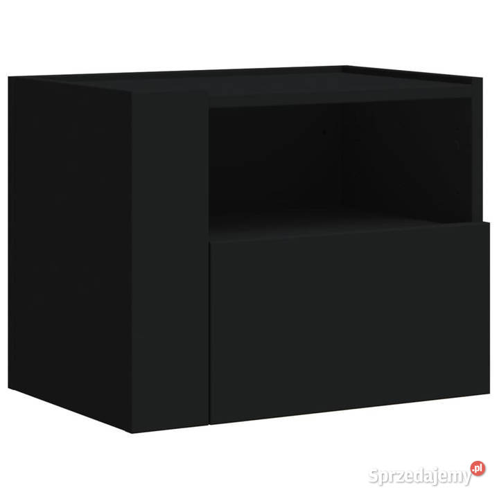 Wisząca szafka nocna czarna 45x30x35 WM848313 mazowieckie Warszawa