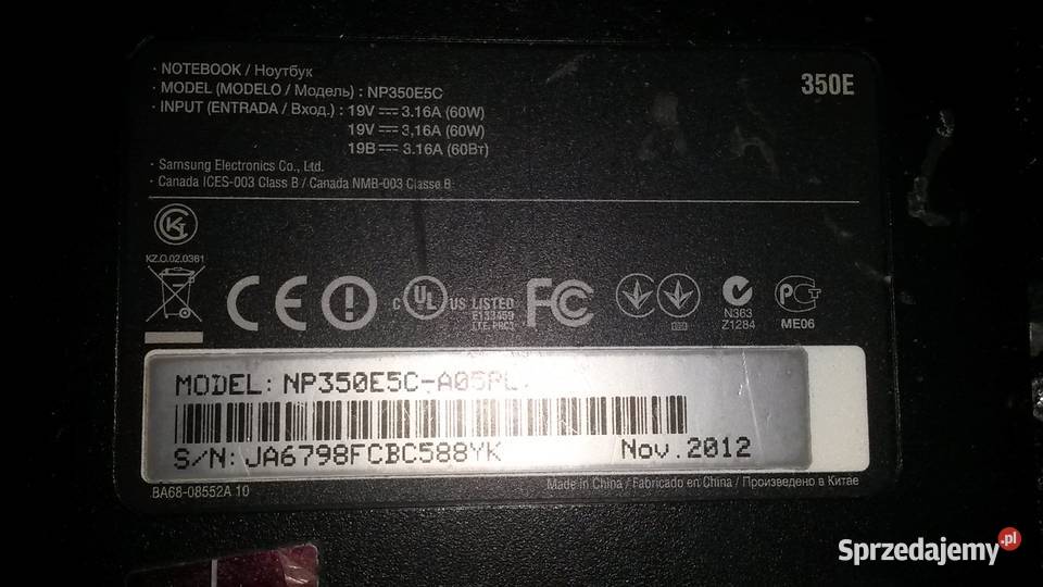 laptop Samsung 350E NP350E5CA05 Laptopy i netbooki