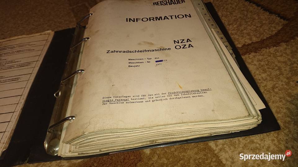 Reishauer Nza szlifierka do kł zębatych