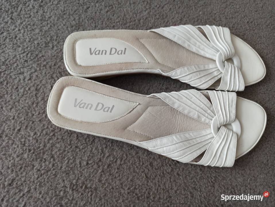 Damskie sandały klapki Van Dal skórzane rozmiar