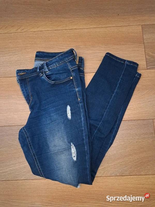 Jeansy Diverse z przetarciami 38 elastyczne niebieski sprzedam