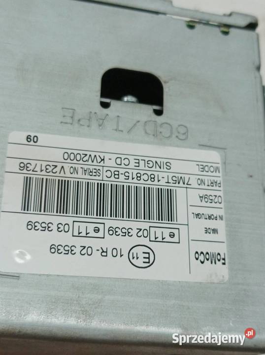 RADIO 7M5T18C815BC Ford Focus Mk2 20042011
