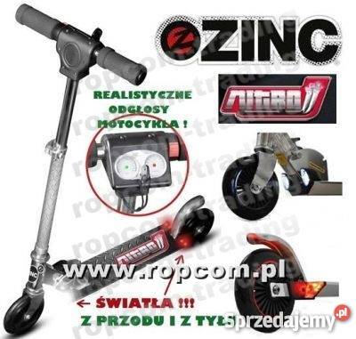 Zinc Nitro Hulajnoga Dwukołowa Światło Dźwięk 6 lat+ Rolki, wrotki i hulajnogi Mogilany