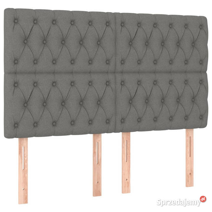 Zagłówek do łóżka z LED ciemnoszary 160x7x118128 Meble Warszawa