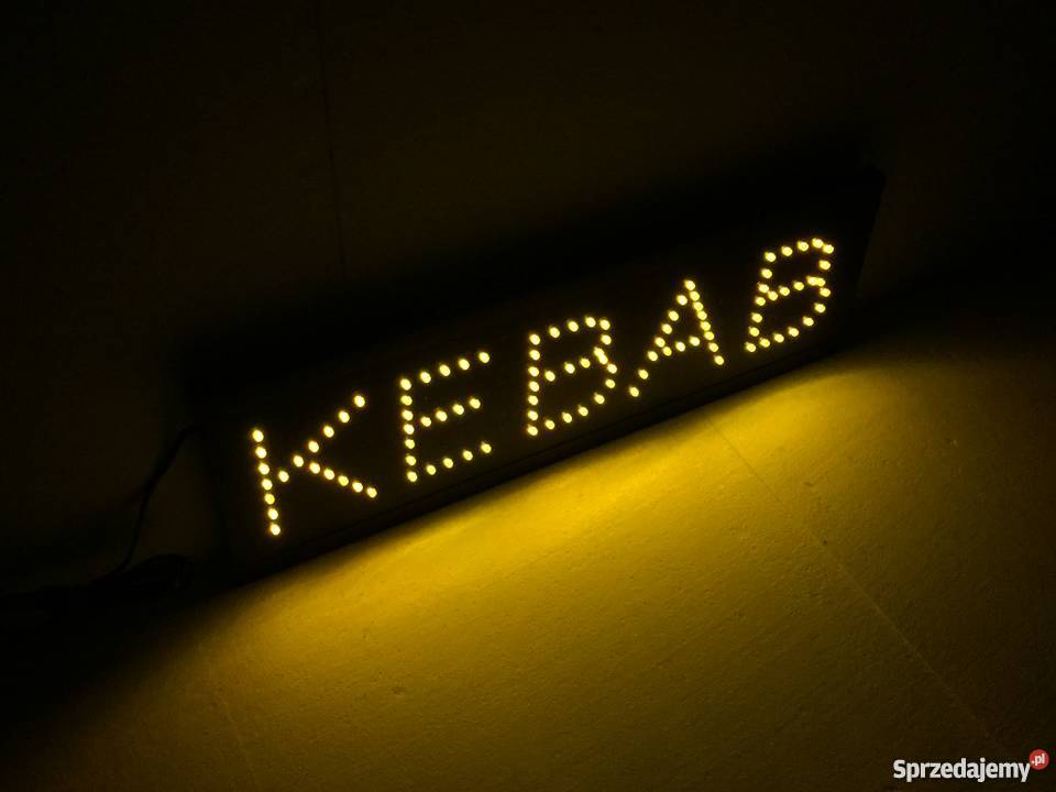 Reklama szyld neon KEBAB 95x25 PRODUCENT Pomiechówek