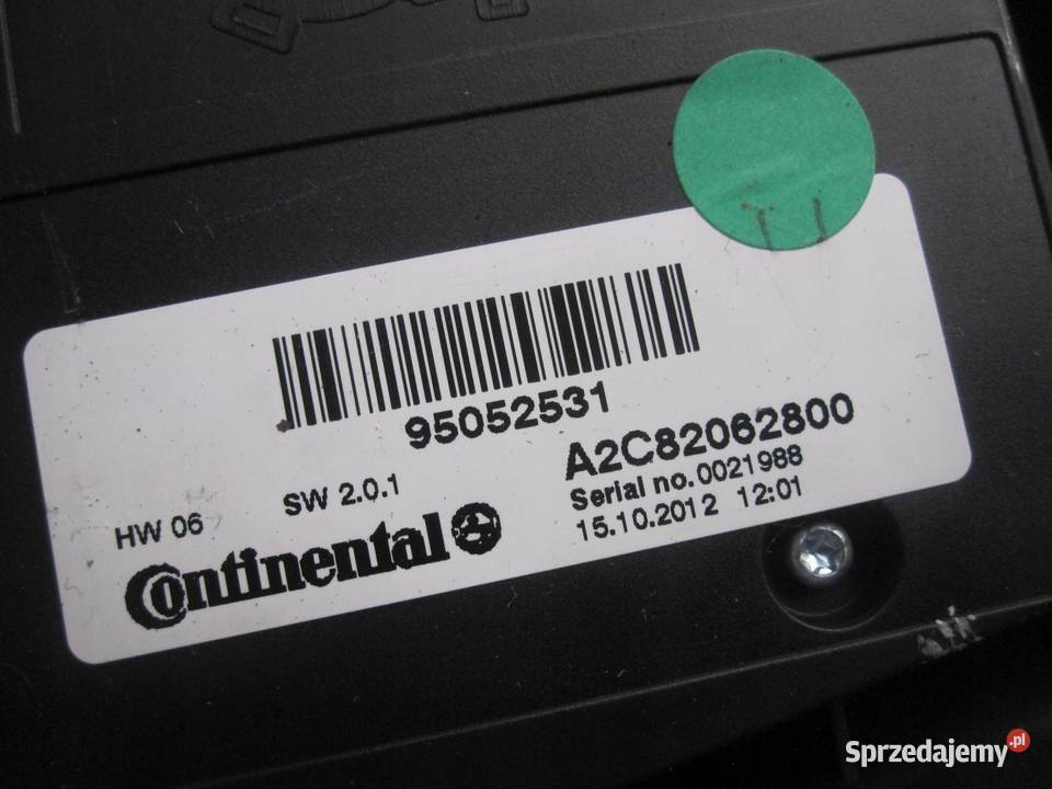 MOKKA A 13r panel radia A2C82062800 osobowe Panele sterowania, przełączniki