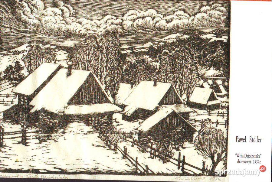 K Poczt Drzeworyt Wisła Dziechcinka Gliwice