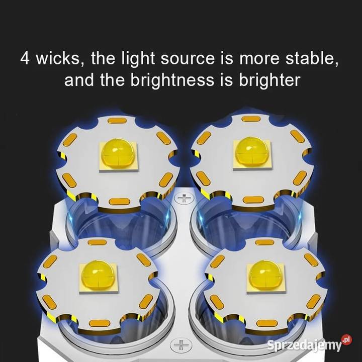 4rdzeniowa latarka LED bateria Lijon ładowanie Lublin