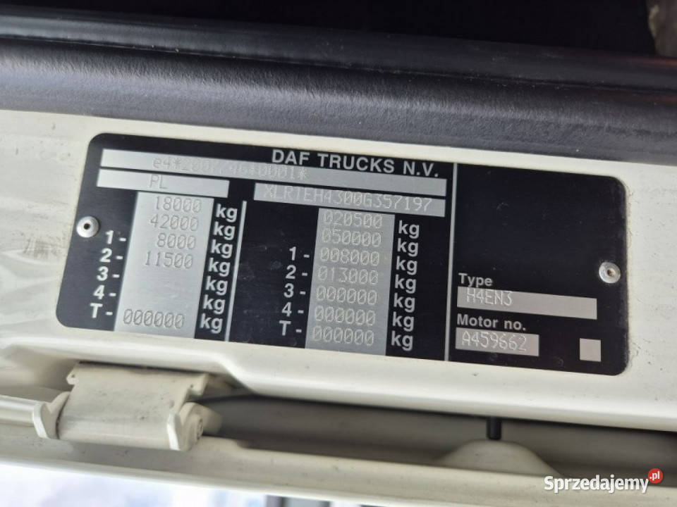 DAF XF 480 FT Poleasingowe 0cm3