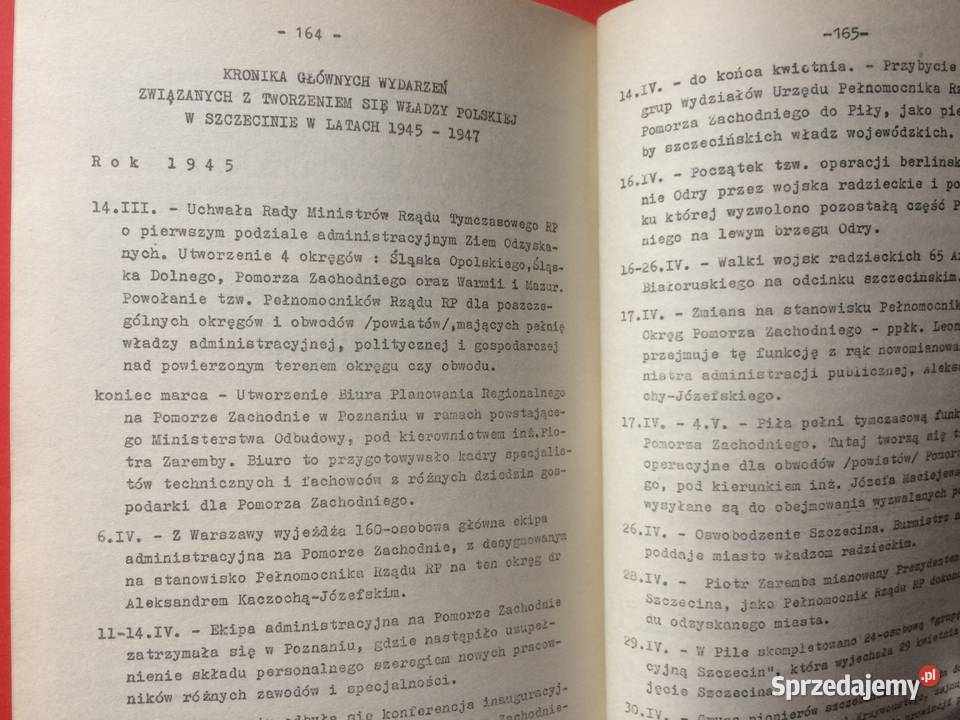 3203 Tworzenie Się Władzy Polskiej W Szczecinie zachodniopomorskie Szczecin