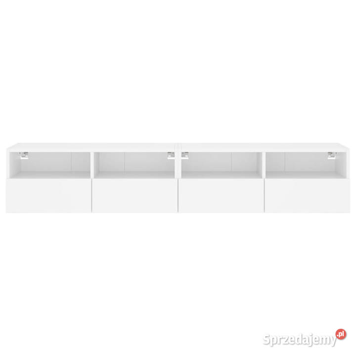 Ścienne szafki TV 2 białe 80x30x30 WM836869 mazowieckie Warszawa sprzedam