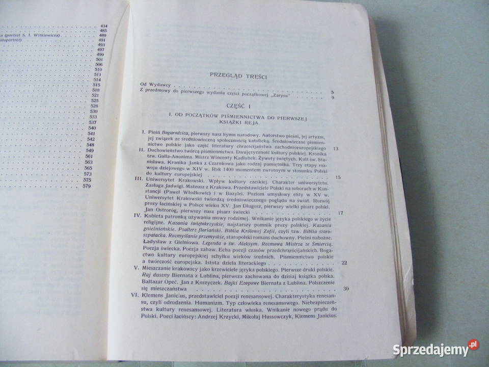 Zarys dziejów literatury polskiej Kleiner Okresy Oborniki Śląskie