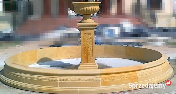 Stylowa fontanna ogrodowa z piaskowca naturalny Kamienna Góra