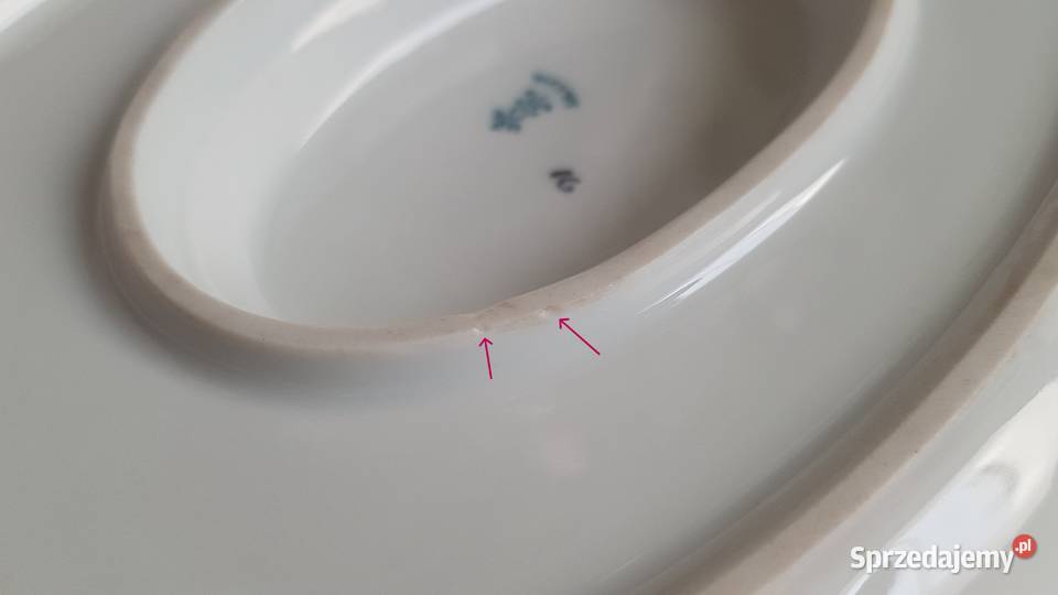 Porcelanowa sosjerka i mała waza OHME porcelana Dąbrowa Górnicza