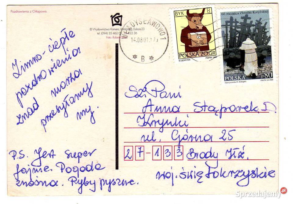 CHŁAPOWO POCZTÓWKA WIELOWIDOKOWA świętokrzyskie