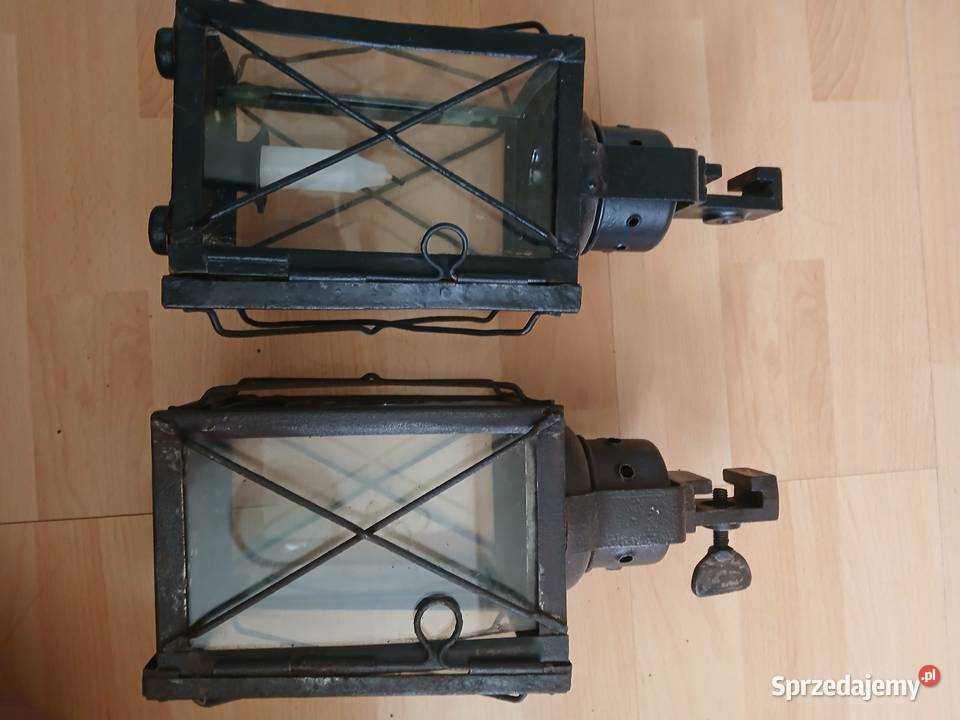 Wojskowe lampy kolejowe z lat 30 tych Niemcy Lampy stołowe i nocne Kraków