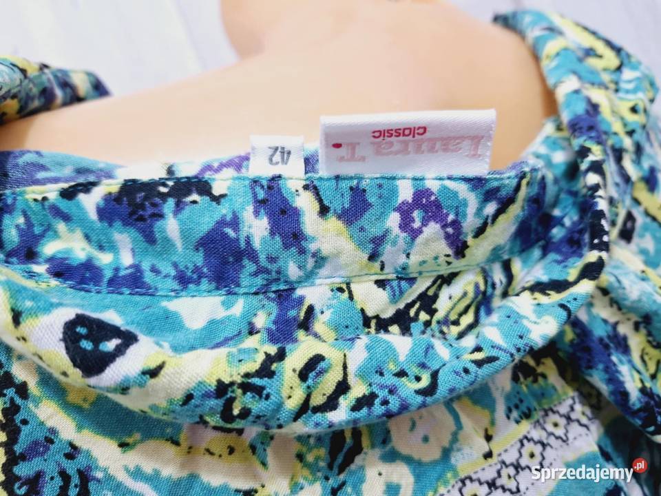 42 Bluzka koszulowa damska latonowa niebieski Braniewo