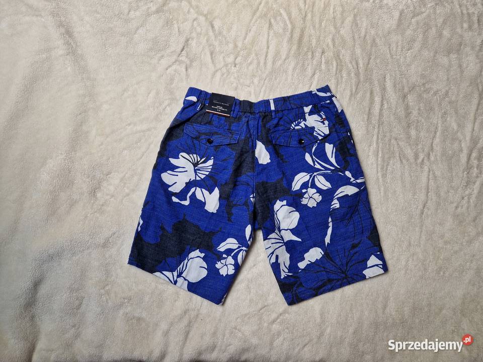 Nowe spodenki męskie chinosy lniane Tommy Rozmiar M małopolskie Bibice