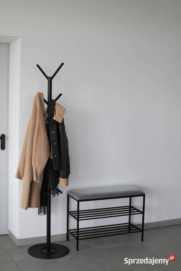 Nowoczesny Wieszak Metalowy Stojący na ubrania 40cm