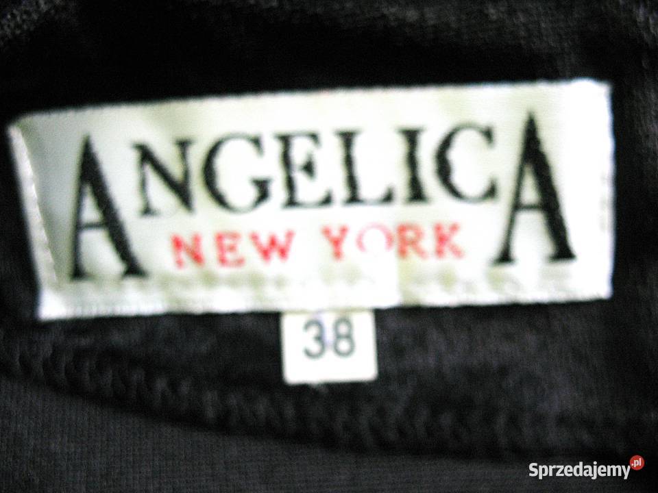 Sukienka czarna maxi 38 M biust 96 welur Siedlce