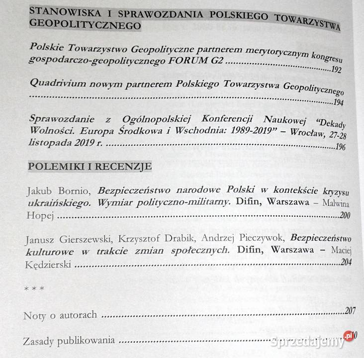Przegląd Geopolityczny Tom 33 Lato 2020 Chełm sprzedam