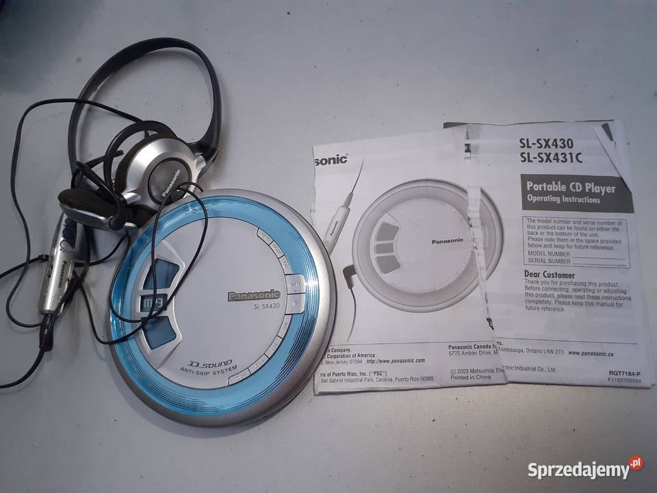 Panasonic SLSX 430Discmendiskmen CD playersuper Tuszkowo