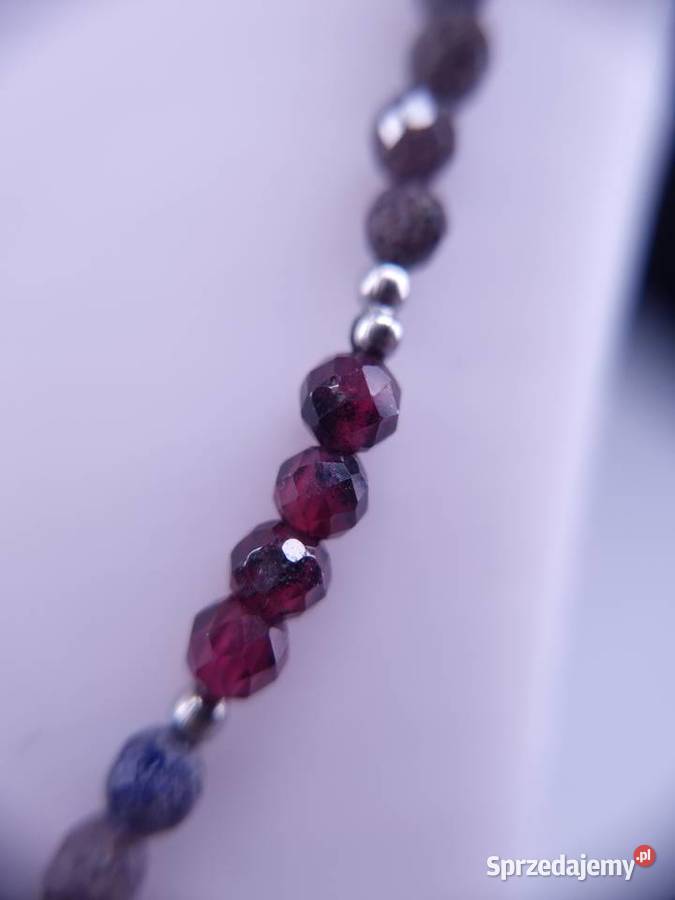 Naszyjnik Szafirowa Noc rękodzieło Rybnik