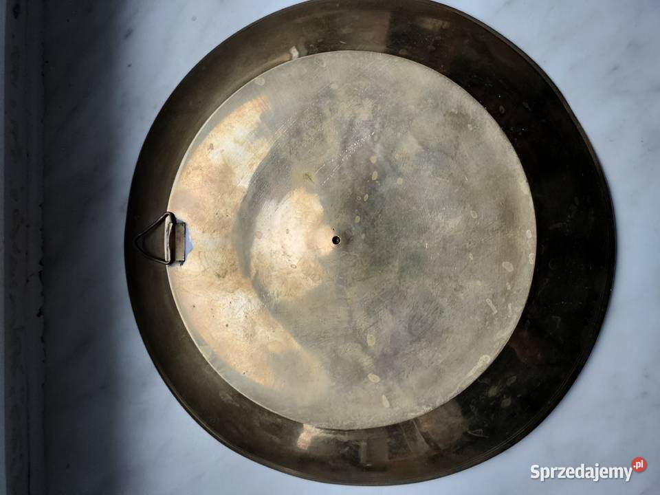 Mosiężny talerz z zawieszką metal kwiaty Pozostałe Choszczno